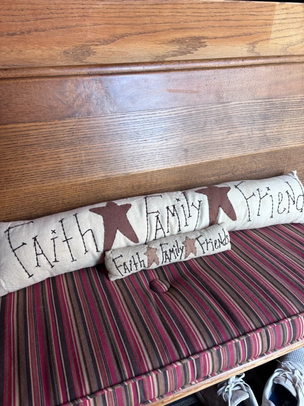 Faith, Family, Friends Primitive Pillows - Picture 2 of 3